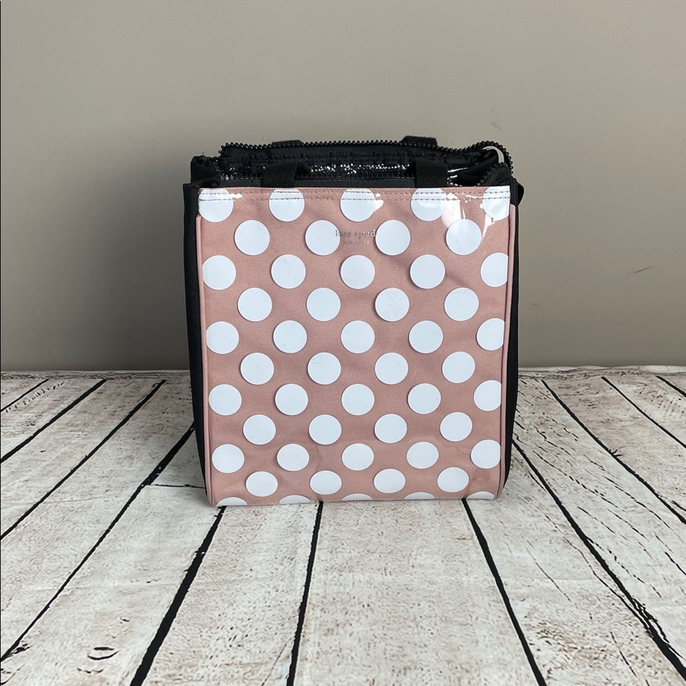 Kate Spade New York Polka Dot Insulated Lining Women's Lunch Beach Tote Work Bag